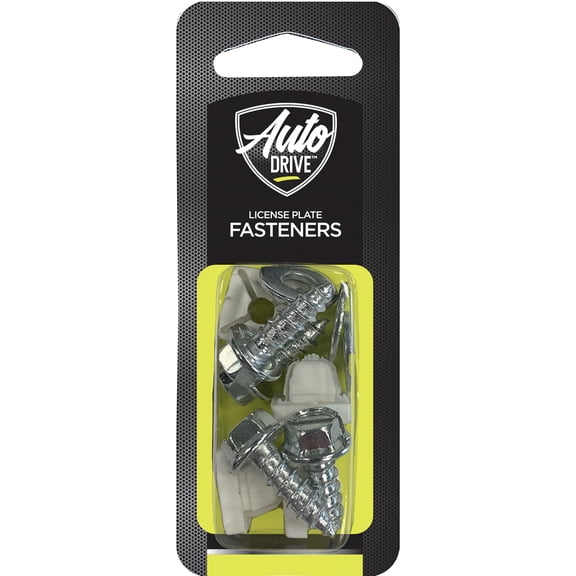 Auto Drive 12 Piece OEM Automotive License Plate Fasteners, 93370W