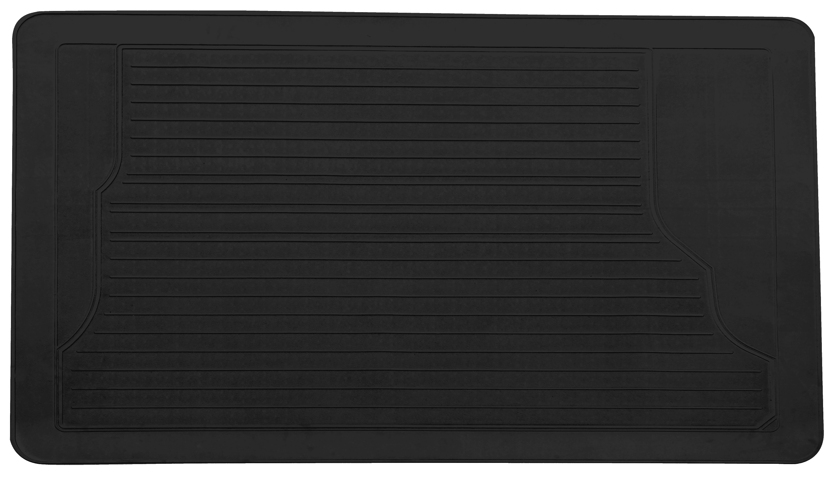 Universal Black Rubber Cargo Mat for Cars, Trucks, SUVs