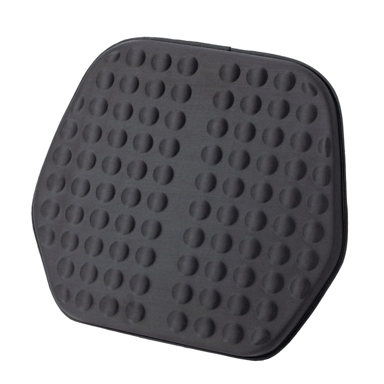 AutoCraft Car & SUV & Truck Seat Cushion, Black POLYESTER, Universal, Cooling Gel, All Season, Reversible AC2104BG