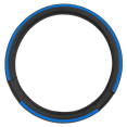 thumbnail image 1 of Auto Drive 1Piece Car Steering Wheel Cover Leather Sports Blue - Universal Fit, 23SWC231, 1 of 9