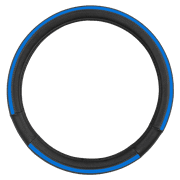 Auto Drive 1-Piece Car Steering Wheel Cover Soft Leather Sports Blue - Universal Fit, 23SWC231