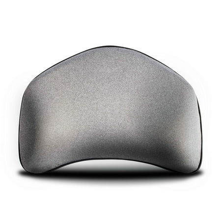 Auto Drive 1Piece Ergonomic Lumbar Support Memory Foam Polyester Gray - Universal Fit, 22CU05