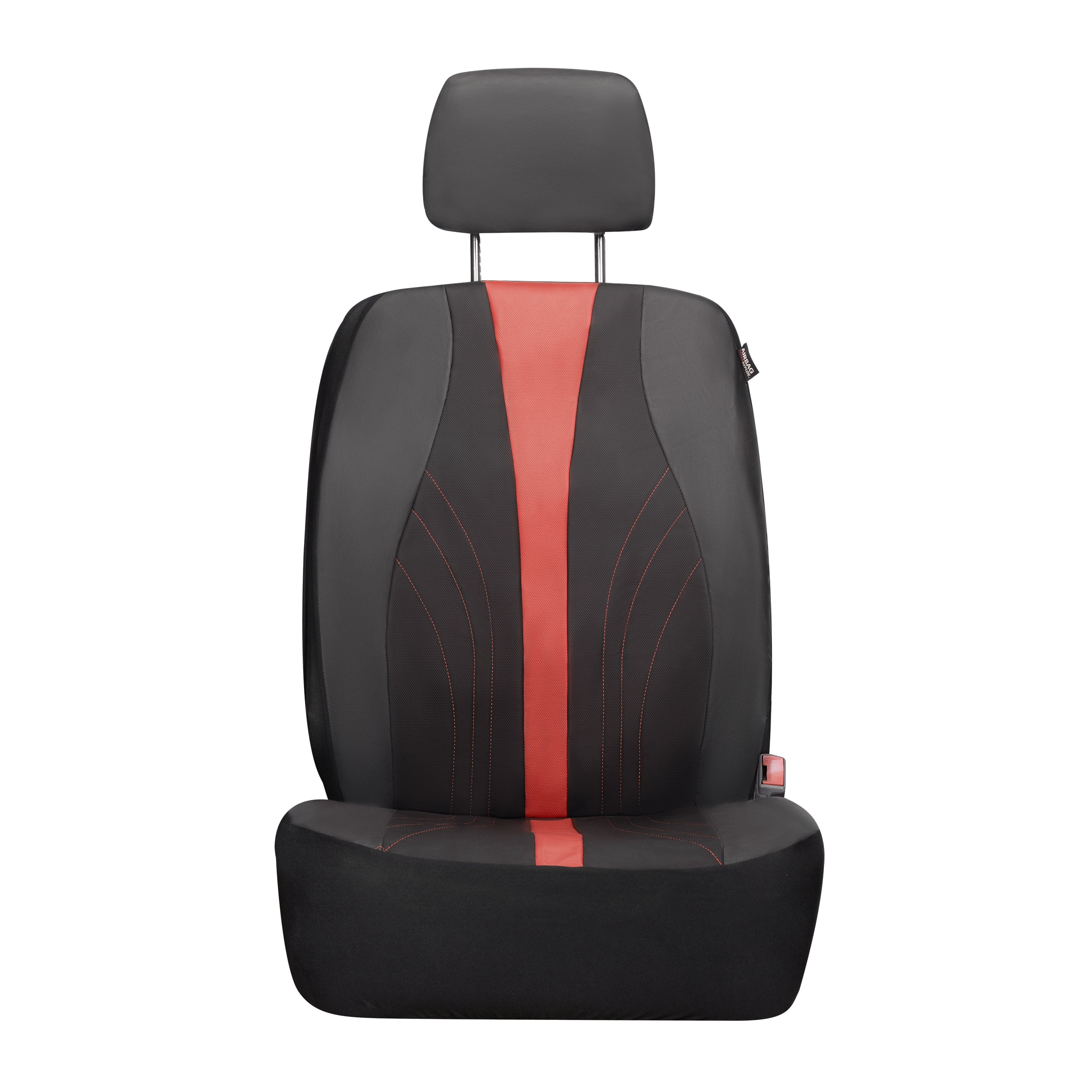 Auto Drive 2 Piece Black Red Marlo Seat Covers Walmart Business Supplies