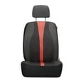 thumbnail image 1 of Auto Drive 2-Piece Black-Red Marlo Seat Covers, 1 of 9