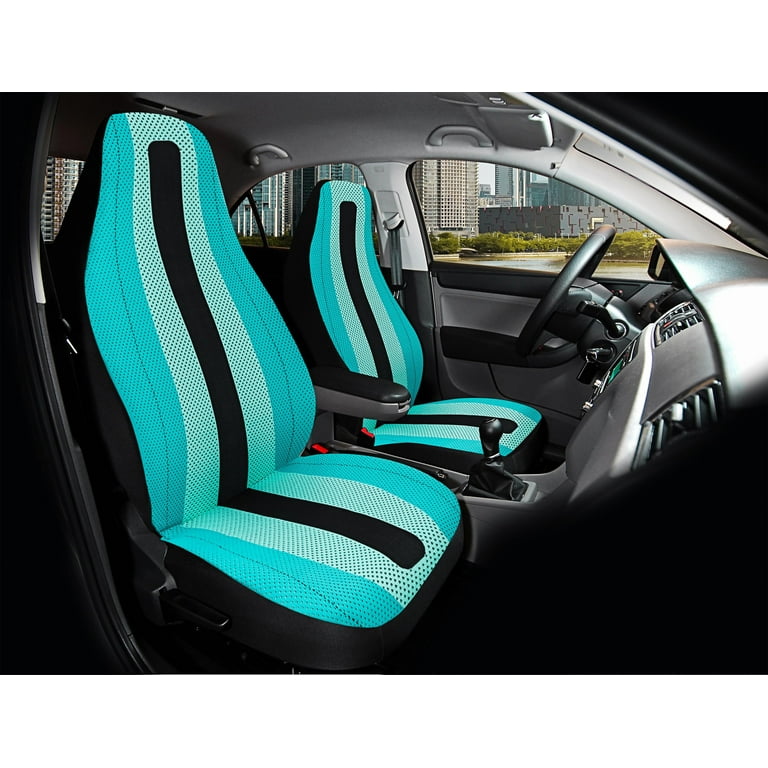 Auto Drive 2PC High Back Aireknit Vapour Seat Covers Mint Grey Universal Fit 2010SC06 Walmart