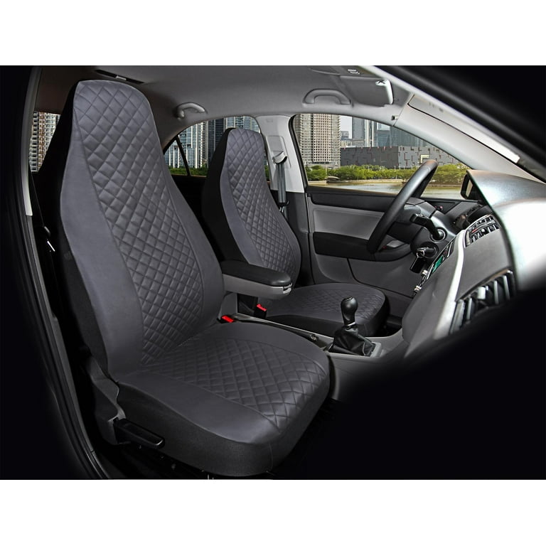 Auto Drive 1Piece Full Size Car Seat Cushion Leather Black