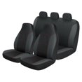 thumbnail image 1 of Auto Drive 3 Piece Front and Rear Seat Covers, Monarco Black, 1 of 10