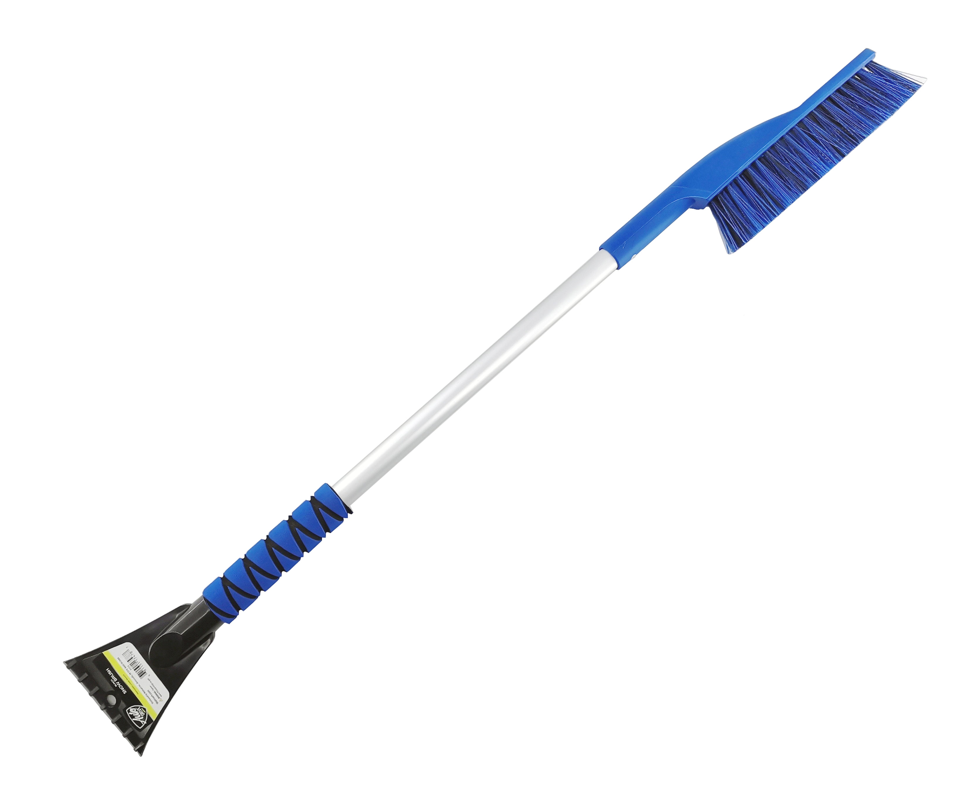 Snow MOOver 39 Extendable Snow Brush with Detachable Ice Scraper for Car |  14 Wide Foam Head | Size: Car & SUV | Lightweight Aluminum Body with