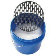 Auto Drive 4 Gallon Car Plastic, Wash Bucket with Grit Screen and Carry Handle