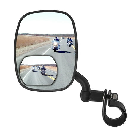 Auto Drive 4 in. x 5-1/2 in. RV and Truck Blind Spot Mirror Black, 72224RV