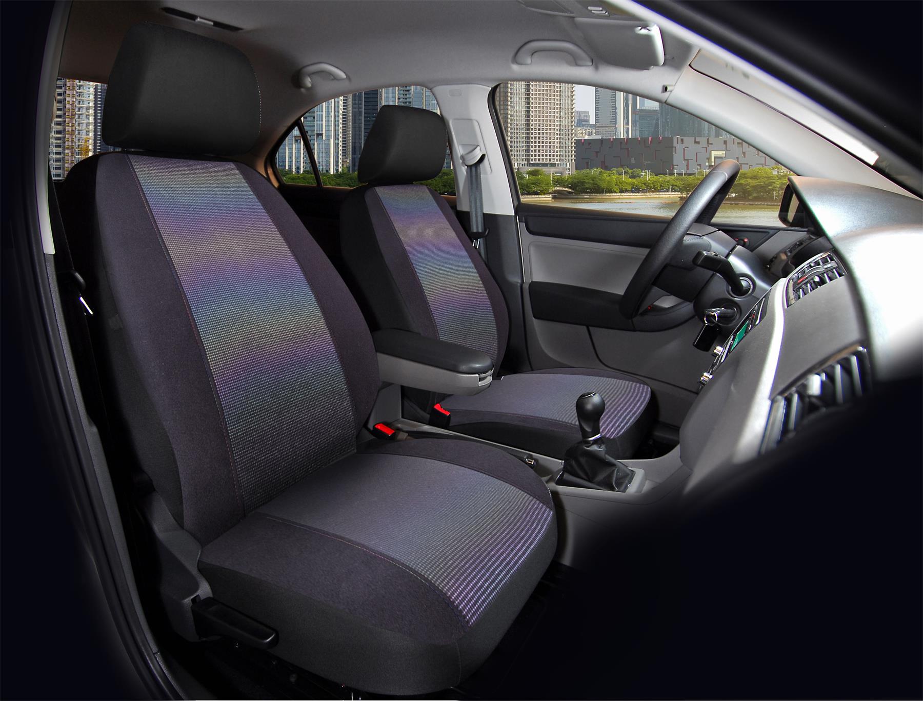 Auto Drive Piece Seat Cover Kit Metallic Rainbow Polyester Colorful,  Universal Fit, 1903SC76