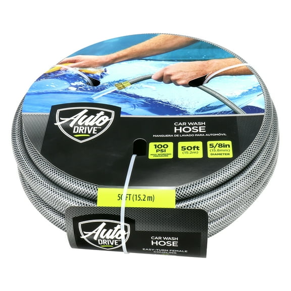 Auto Drive 50 ft. PVC/Hybrid Car Wash Hose