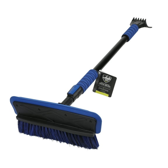 Auto Drive 58-Inch Extendable Snow Brush and Ice Scraper with Pivoting Head