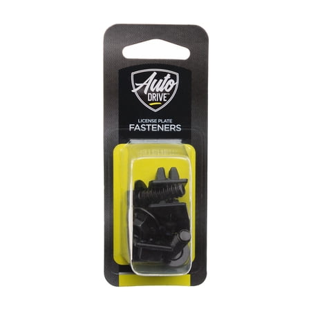 Auto Drive 8 Piece OEM Automotive License Plate Fasteners Black, 93371W
