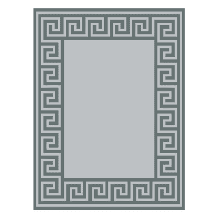 Auto Drive 9' x 12' Reversible Grey Greek Key RV Outdoor Patio Mat, Perfect for RV Patios and Garden Patios, Polypropylene