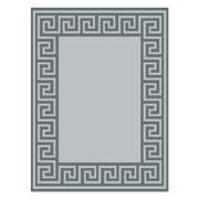 Auto Drive 9 x 12 Reversible Grey Greek Key RV Outdoor Patio Mat, Perfect for RV Patios and Garden Patios, Polypropylene