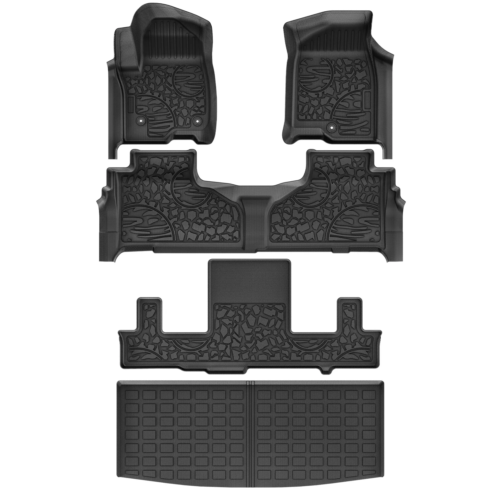 Auto Drive All Weather Floor Mat fit for 2021-2023 2024 Chevrolet Tahoe GMC Yukon Cadillac Escalade Yukon Denali