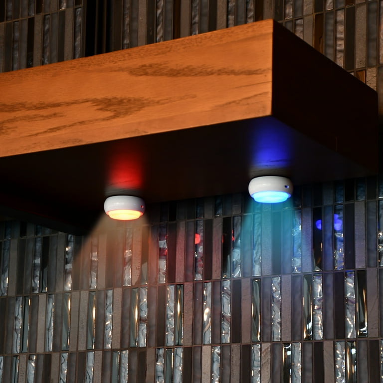 Auto drive led color outlet changing puck lights