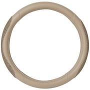 Auto Drive Beige 3D Mesh, Universal Fit Steering Wheel Cover, PU leather