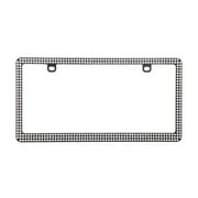 Auto Drive Black Bling Automotive Metal License Plate Frame, 92849W