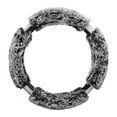thumbnail image 1 of Auto Drive Black-Gray Fur Bling Steering Wheel Cover, 34060PWDI, 1.08 lbs, 1 of 10