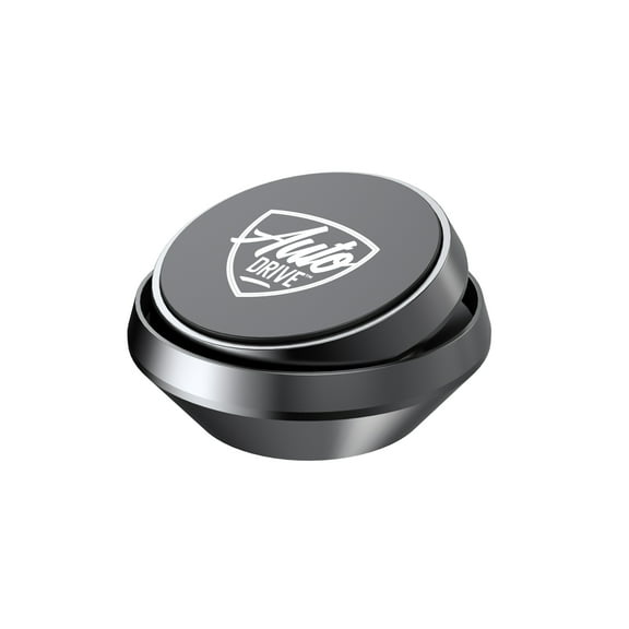 Auto Drive Black Multi-Use Magnetic Dash Mount Phone Holder, Built-in Magnets, Single-Hand Operation