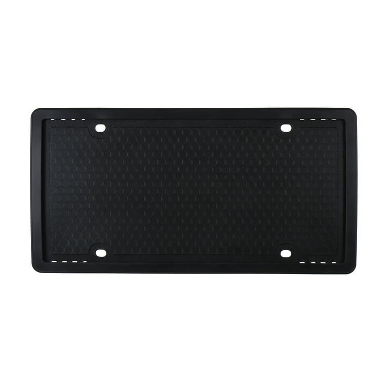 【冬バーゲン★】 Auto Frame Plate License Automotive Silicone Black Drive Body&FrameParts