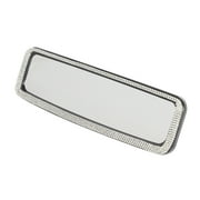 Auto Drive Clip-on Silver Bling Rear View Mirror, Rhinestone, Universal fit for Cars, Trucks, Suv's and more