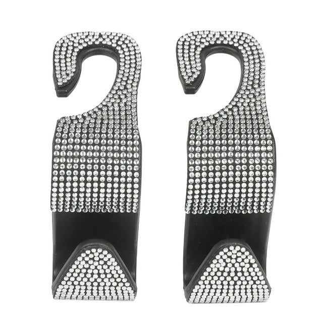 Auto Drive Bling Headrest Hooks 2 Pack, Automotive Interior Accessories