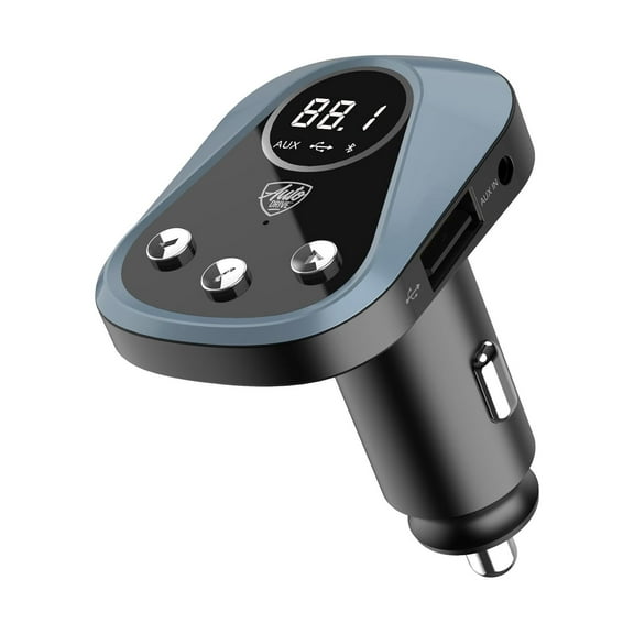 Auto Drive Bluetooth FM Transmitter,with App Control,Compatible with Most Smartphones,5.8x4.3x7.2cm