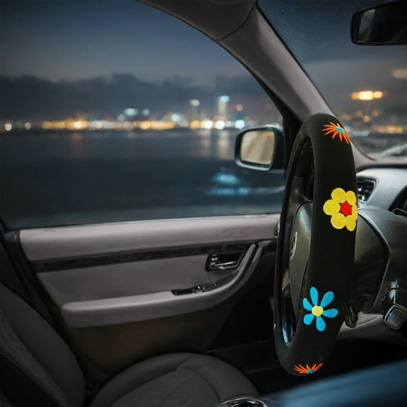 Auto Drive Bohemian Steering Wheel Cover