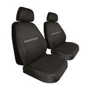 Auto Drive Broadcast Polyester Front Car Seat Cover 2-Pack, Model 211659, Fits Most Vehicles