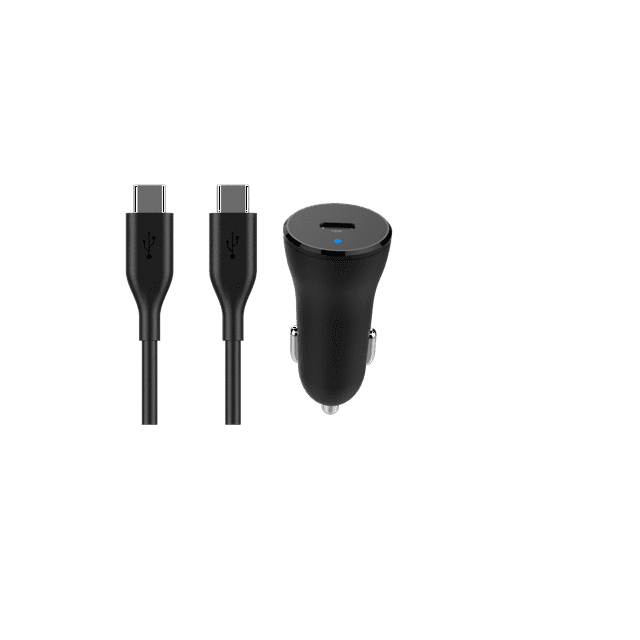 Auto Drive Car Kit PD 18W USBC Port Car Charger with 3 Feet PVC USBC