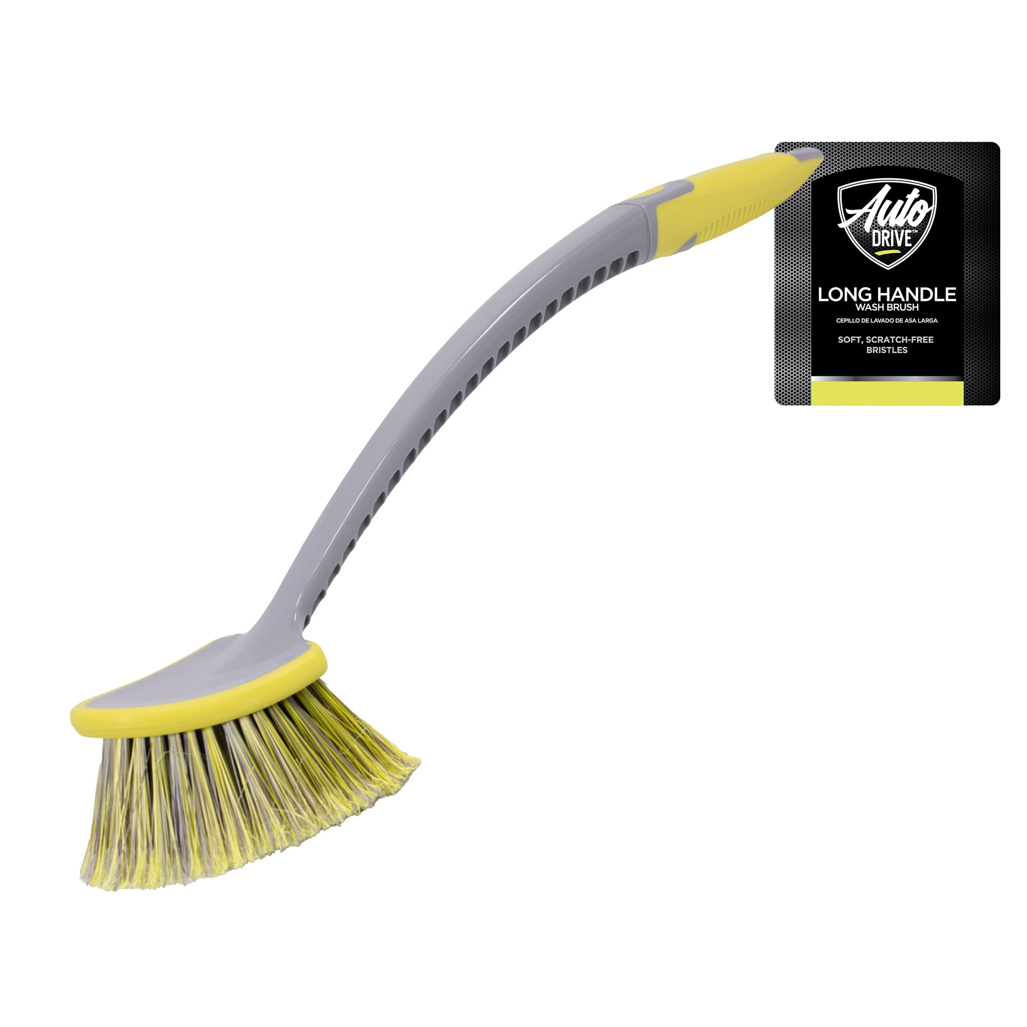 Auto Drive Car Wash Brush, 20 Inch Long Handle, Wheel and