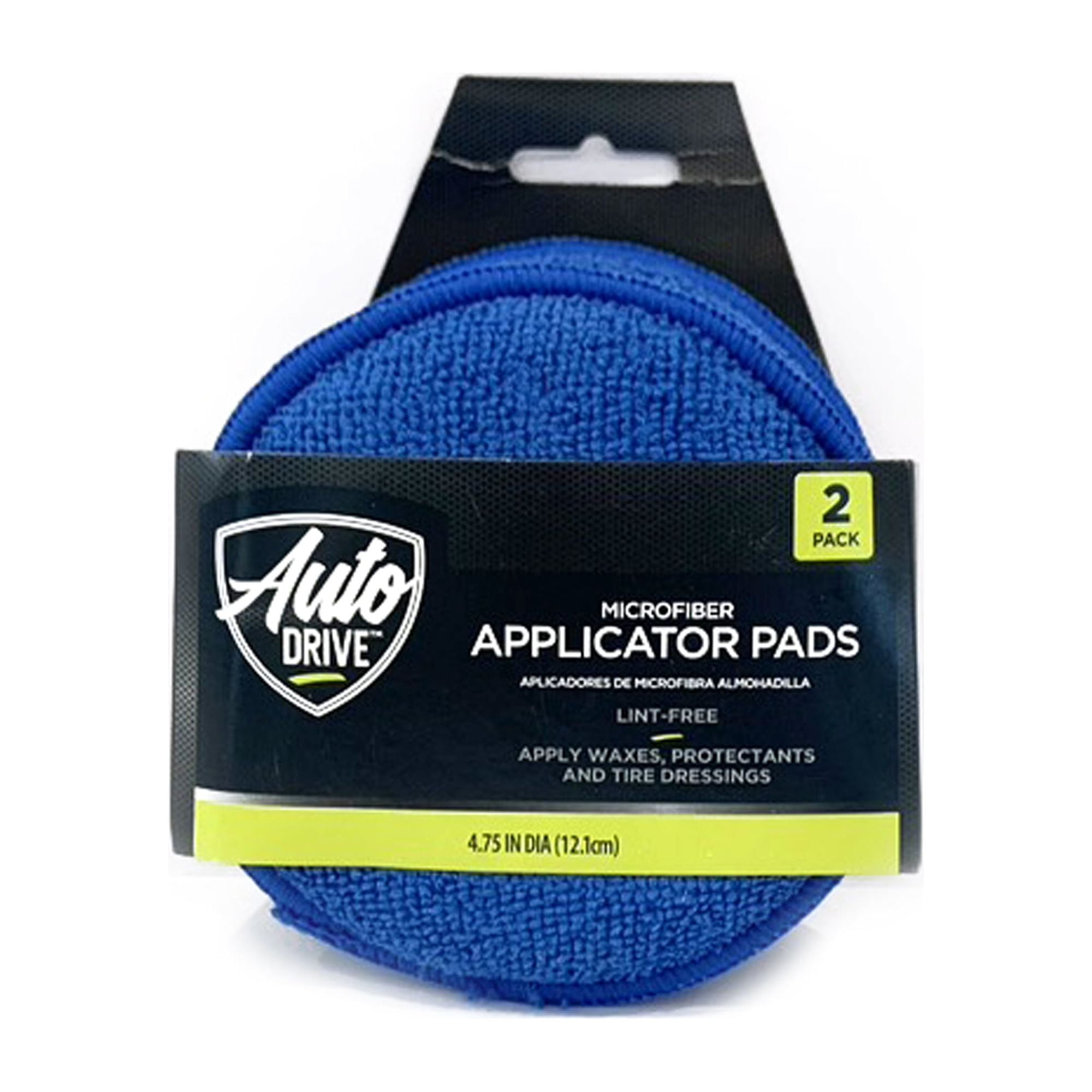 Auto Drive Microfiber Applicator Pads 2 Pack, Blue