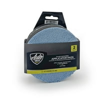 Auto Drive Car Waxes Microfiber Applicator Pad 2 Pack, Blue