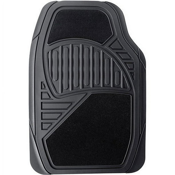 Auto Drive Carpet/Rubber Floor Mats, 4pk