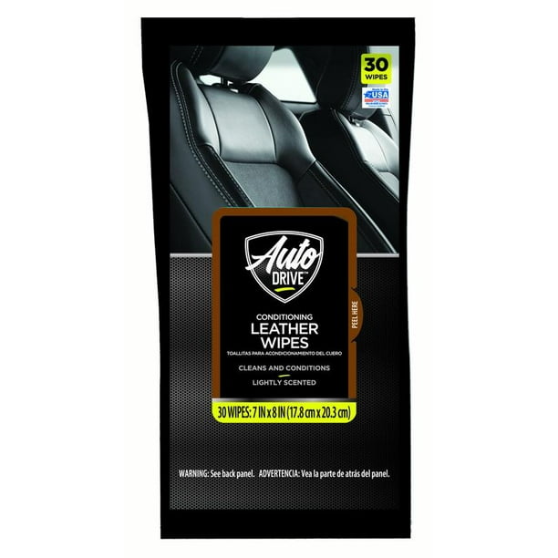 Auto Drive Conditioning Leather Wipes 30 count