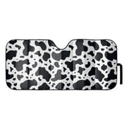Auto Drive Cow Accordion Sunshade Universal Size 1 pack, 63 x 28.5