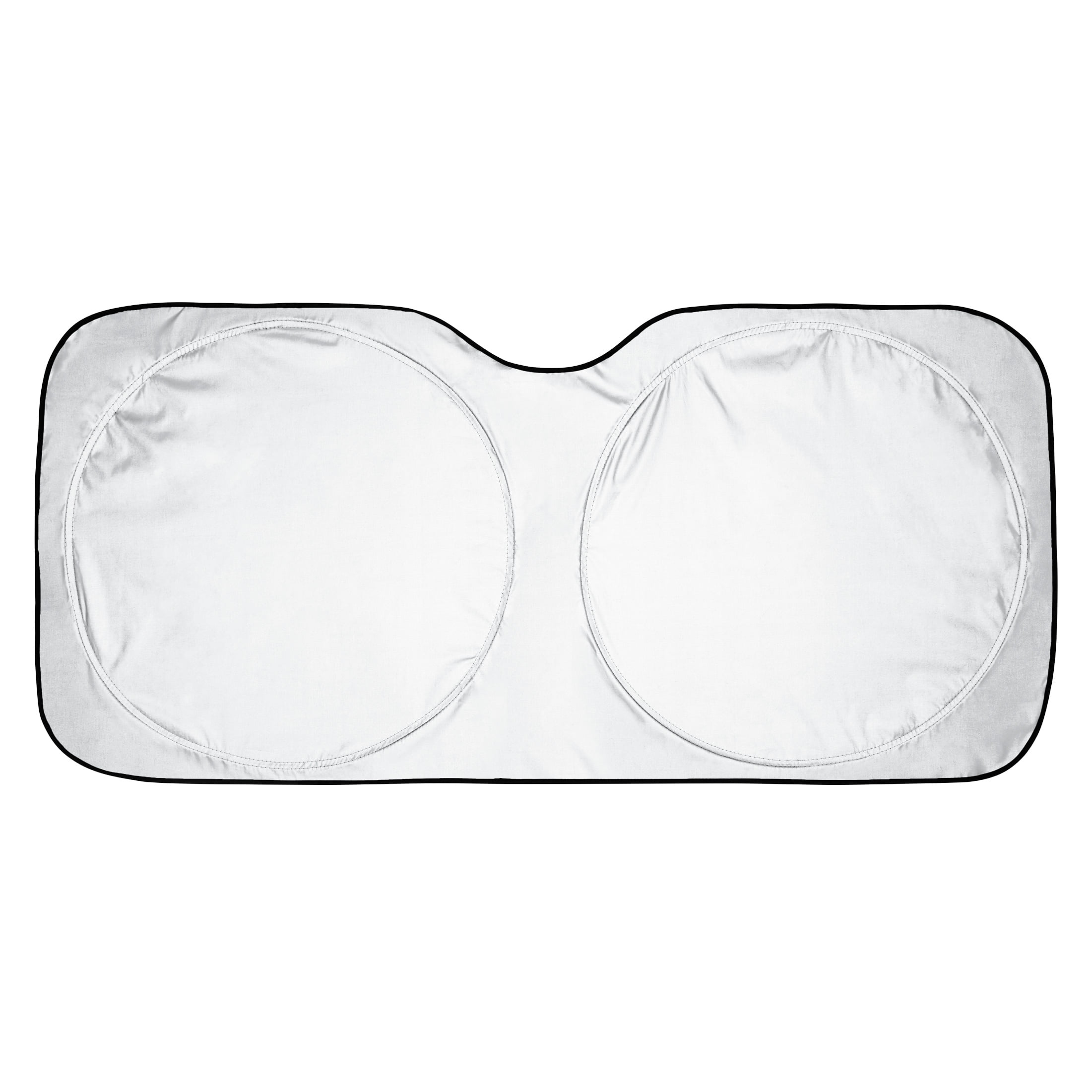 Auto Drive Double Rings Windshield AD22D-83 Twist Sun Shade 1 Pack,  63x29.5 