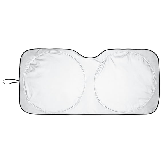 Auto Drive Double Rings Twist Sun Shade Ultimate Protection for Car Windshields1 pack, 63"x29.5"