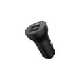 thumbnail interactive-video image 1 of Auto Drive 3.4A Dual USB Ports Car Charger with White LED Indicator,Compatible with Smartphones, 1 of 10