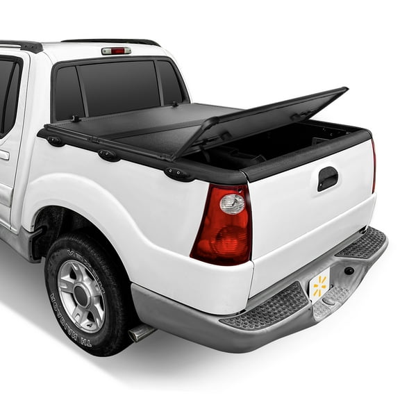 Auto Drive Hard Tri Fold Truck Bed Tonneau Cover Fits 01-05 Ford Explorer Sport Trac 4'2" Bed