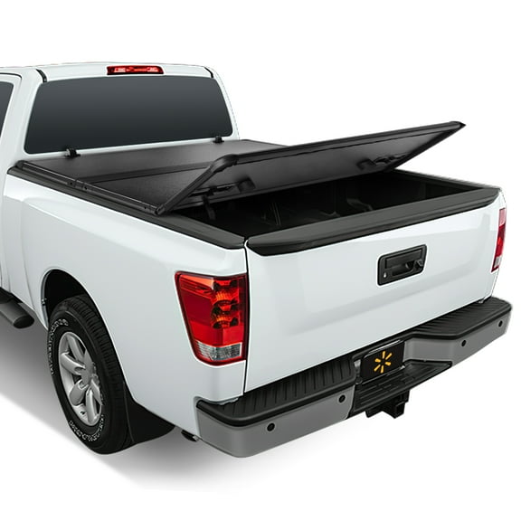 Auto Drive Hard Tri Fold Truck Bed Tonneau Cover Fits 04-15 Nissan Titan 5'7" Bed
