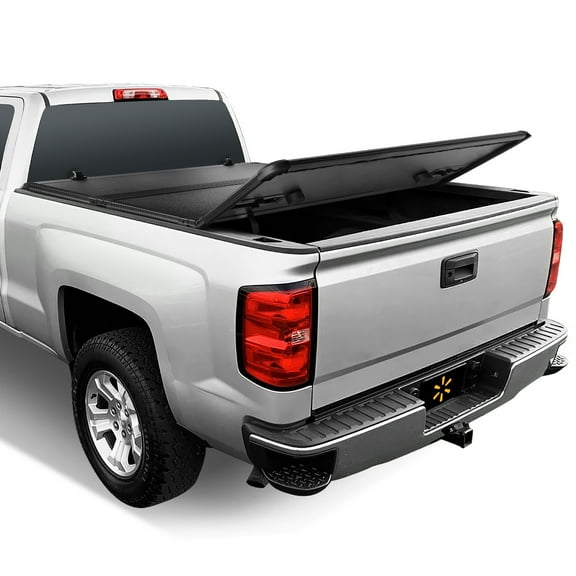 Auto Drive Hard Tri Fold Truck Bed Tonneau Cover Fits 14-18 Chevy Silverado 1500 / GMC Sierra 1500 6.5' Bed