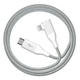 thumbnail interactive-video image 1 of Auto Drive LXMF026 6 ft 90° USB-C to Lightning Cable Single Piece, White, 1 of 8