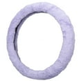 thumbnail image 1 of Auto Drive Lavender Faux Fur Memory Foam Universal Steering Wheel Cover, 1 of 5