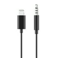 thumbnail image 1 of Auto Drive Lightning to 3.5 mm Plug Stereo Aux Cable, 3 ft Audio Cord, Mfi Certified,Black, 1 of 6