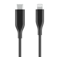 thumbnail interactive-video image 1 of Auto Drive Lightning to USB C, 3" Charging & Data Sync Cable, MFI Certified, PVC, Black, Single pack, 1 of 8