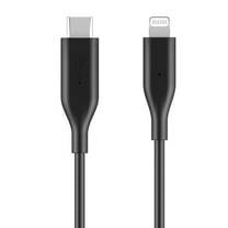 Auto Drive Lightning to USB C, 3" Charging & Data Sync Cable, MFI Certified, PVC, Black, Single pack